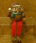 Shelf Sitter #X5545 Owl W/ Christmas Package, 6.5" Transpac From Retail Store. Fixed Price $21.00.
