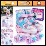 Adjustable Roller Skates For Kids, Light-up Wheels, Cartoon Designs, Indoor/outd. Fixed Price $46.99.