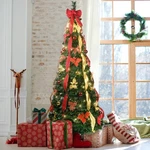6FT Pop Up Christmas Tree Prelit Pull Artificial Xmas Home Party Decor. Fixed Price $93.99.