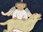 St Andrew's Abbey Handmade Ceramic Ornament Angel Dog Labrador Retriever. Fixed Price $15.99.