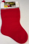 Santa Best You Name Plush Christmas Stocking Vintage Red & White 17.5. Fixed Price $11.00.