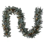 9 Ft Pre-lit Arctic Spruce Artificial Christmas Garland, Decoration.... Fixed Price $61.95.