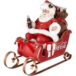 Kurt Adler Coca-cola Santa In Sleigh Tabletop Christmas Decoration, 10". Fixed Price $86.24.