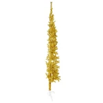 Bowery Hill Artificial Half Christmas Tree Gold Pvc Steel 7 Ft Tall. Fixed Price $42.90.
