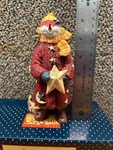 Lang & Wise Classic Santa Stripes Figurine Ellen Stouffer Christmas. Fixed Price $25.00.