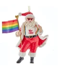 Kurt Adler Pride Santa Ornament 5 Inches, Red,white. Fixed Price $40.99.