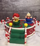 Gemmy Snoopy Peanuts Gang Spinning Teacup Musical Carousel Christmas Working. Fixed Price $19.95.