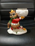 Yankee Candle Raccoon In Snow Tea Light Holder Woodland Christmas 1132884. Fixed Price $7.49.
