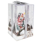 Northlight 12" Lighted Musical Santa Claus Snowing Gift Box Christmas Decoration. Fixed Price $155.49.