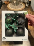 Xbox Glass Christmas Ornaments Set 4 Official Gear Black And Green. Fixed Price $17.95.