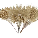 Alupssuc 24 Pcs 3 Styles Glitter Christmas Tree 2"D X 5.1"W 15.7"H, Gold. Fixed Price $30.99.
