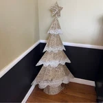 Northlight Led Lighted Mesh Christmas Tree Outdoor Decoration - 46". Fixed Price $80.00.