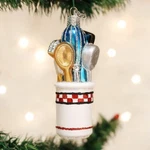 Old World Christmas Kitchen Utensils Glass Cooking Ornament 32257. Fixed Price $21.88.