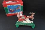 Midwest Of Cannon Mary Engelbreit Cast Iron Santa Sleigh Double Stocking Hanger. Fixed Price $60.95.