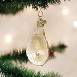 Old World Christmas Oyster With Pearl Glass Holiday Ornament. Fixed Price $16.99.
