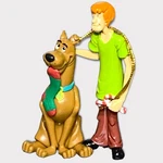 Trevco Cartoon Network 2000 Scooby-doo! & Shaggy Candy Cane Christmas Ornament. Fixed Price $13.49.