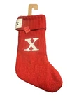 White X Red Knit Christmas Stocking 18" Tall 9.5" Wide By Wondershop. Fixed Price $9.99.