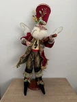 Mark Roberts Violinist Fairy 24 Large Christmas Elf W/ Tall Top Hat Wing. Fixed Price $159.99.