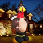 Turnmeon 12 Foot Giant Turkey Inflatables Fall Yard Decorations. Fixed Price $88.17.
