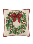 Classic Christmas Wreath Hook Pillow. Fixed Price $71.79.