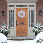 Northlight White Crystal Spruce Artificial Christmas Wreath 20-INCH, Unlit. Fixed Price $46.61.