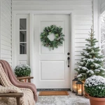 Northlight 24" Artificial Pine Blueberry Cones Ice Twigs Christmas Wreath. Fixed Price $74.33.