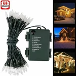 Outdoor String Lights Christmas Battery Operated 50 Led Usa. Fixed Price $13.68.