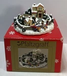 Pfaltzgraff Winterberry Scenic Village With Tea Light Holder Christmas. Fixed Price $19.99.