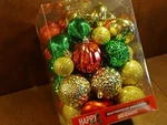 50 Shatterproof Christmas Ornaments Shiny Glitter Ball Teardrop 3"/2.5"/2"/1.75". Fixed Price $18.00.