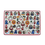 Kurt Adler C0719 Petite Treasures Wooden Ornament, Set Of 48. Fixed Price $24.82.