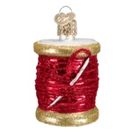 Old World Christmas Red Spool Of Thread Ornament. Fixed Price $19.99.