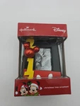 New Hallmark Disney Sparkly Mickey 2017 Photo Christmas Holiday Ornament. Fixed Price $10.50.