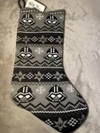 Star Wars Darth Vader Christmas Stocking Black Gray Sweater Knit Ruz Designs Nwt. Fixed Price $10.00.