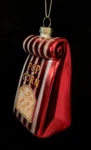 Blown Glass Movie Theater Bag Of Buttered Popcorn Christmas Ornament Nwt. Fixed Price $29.91.
