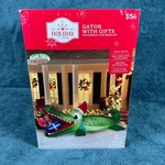 Florida Gator With Gifts Air Blown Inflatable Christmas Yard Decor 9 Feet New. Fixed Price $84.54.