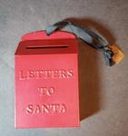 Hearth & Hand Mailbox Ornament Letters Santa Post Office Lid Opens Christmas. Fixed Price $12.95.