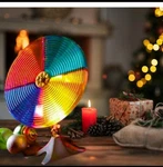 Vtg Rotating Color Wheel For Christmas Tree With Spinning Light Indoor New. Fixed Price $60.00.
