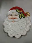 Vtg 2004 Fitz Floyd Santa Claus Noel Collector Canape Wall Plate.. Fixed Price $19.97.