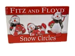 Fitz And Floyd Christmas Snowmen Tumblers Figurines Circles Inn Box 2007. Fixed Price $20.69.