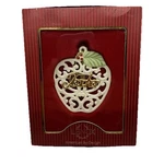 Lenox Someone Special Teacher Ornament Apple Gold Script With Box. Fixed Price $9.00.