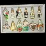 Bridal Collection Christmas Blown Glass Ornaments Set Of 12 Bride Groom Gift. Fixed Price $79.99.