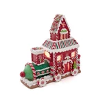 Kurt Adler Battery-operated Led Gingerbread Train House, 10.5". Fixed Price $75.93.