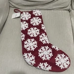 National Tree Company Hgtv- 20" Red Stocking With Snowflake. Fixed Price $19.99.