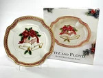 Fitz & Floyd "holiday Bells" Canape Plate #2063/133-J 2001 Nib!. Fixed Price $14.95.