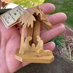 Earthwood Olive From The Holy Land Ornament Nativity Handcrafted Christmas. Fixed Price $14.29.