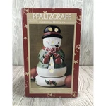 Pfaltzgraff Heritage Snowman Candle Holder Tea Light Xmas Nos Original Box. Fixed Price $10.40.