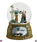 Charming Roman Musical Glass With Child Dog By Mailbox - Plays "toyland"!. Fixed Price $52.11.