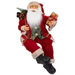 Northlight 24" Chic Sitting Santa Claus Christmas Figure Gift Bag And Presents. Fixed Price $81.89.