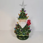 Sunnyglade 11" Ceramic Christmas Tree Tabletop Lights 50 Multicolor Xmas Decor. Fixed Price $32.00.