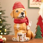 Northlight Glittery Dog With Gift Wearing Scarf And Hat Christmas Decoration -. Fixed Price $50.39.